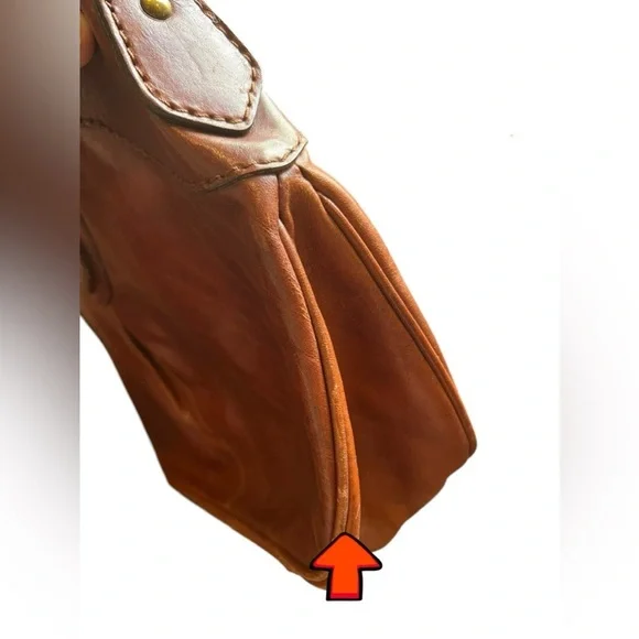 The Bridge Vintage Brown Leather Shoulder / Crossbody Bag - Picture 7 of 16